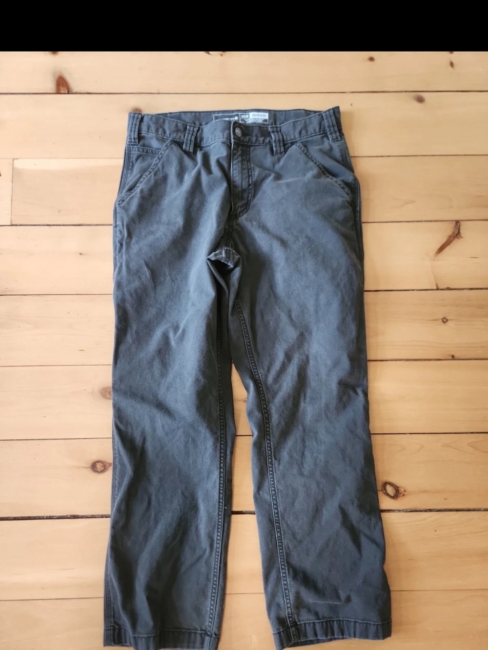 Carhartt Men's Charcoal Gray Cargo Pants - Relaxed Fit
